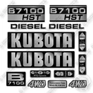 Kubota B7100 Hst Decal Kit Tractor- Aftermarket. Fixed Price $74.95.