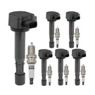 UF400 Ignition Coil Pack 12582000 And Iridium Spark Plugs Set Of 6 Fit For Ho.... Fixed Price $131.31.
