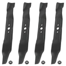 Caltric 112-0315 1120315 42" Deck Blades With Nuts For Troy-bilt Mustang Z42. Fixed Price $66.00.