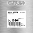 BG10264 Tire Chains Fits John Deere (surplus Open Box). Fixed Price $49.30.