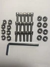 15PC Blade Shear Bolts & Nuts For Walker Mower Parts Allen Wrench F202 F002 New. Fixed Price $12.97.