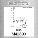 M42893 Hub Fits John Deere (surplus Open Box). Fixed Price $57.96.