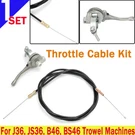 Throttle Cable Replacement Part Kit Fit For J36, JS36, B46, BS46 Trowel Machines. Fixed Price $15.79.