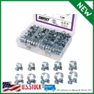 Swpeet 120PCS 10 Sizes Zinc Plated Mini Fuel Injection Line Style Hose Clamp Ass. Fixed Price $30.74.
