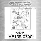 HE105-0700 Gear Fits John Deere (surplus Open Box). Fixed Price $711.18.