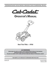 Owner Manual & Instructions Cub Cadet Rear-tine Tiller Model RT65. Fixed Price $19.95.