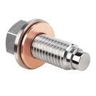 Deefill M12 X 1.75 Magnetic Oil Drain Plug Stainless Steel W/ Red Copper Washer. Fixed Price $31.99.