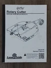 Land Pride Operator's / Owners Manual - Rotary Cutter RCR1248 RCR1260 RCR1272. Fixed Price $25.00.