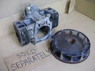 Onan P220, 20HP, Used Parts, Engine Cylinder Block, Flywheel, Sold Separately. Fixed Price $148.00.