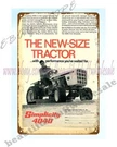 Decor Interior Design 1971 Simplicity 4040 Farm Tractor Mower Metal Tin. Fixed Price $19.60.