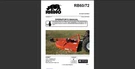 Rhino RB60 And RB72 Rotary Mower Maintenance Owner's Operator's Manual. Fixed Price $44.99.