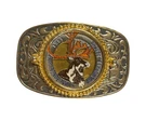 1983 Anchorage Alaska Fur Rondy Belt Buckle Ak Rendezvous Caribou Center. Fixed Price $27.00.