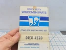 Wisconsin DR31CS20 DR-31-C-S20 Piston Ring Set For .020" Over. Fixed Price $30.99.