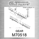M70518 Gear Fits John Deere (surplus Open Box). Fixed Price $27.40.