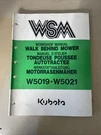 Original Kubota W5019 W5021 Walk Behind Lawn Mower Service Shop Repair Manual. Fixed Price $79.99.