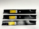 QTY/3 18-5/8" Xht B1BU1300 Mower Blades, 52" Cut. Fixed Price $62.95.