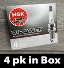4PK Ngk BKR7E #4644 V-power Spark Plugs. Fixed Price $14.95.