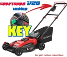 3X Craftsman V20 CMCMWSP220P2 CMCMW220P2 Lawn Mower Safety Keys Random Colors. Fixed Price $9.95.