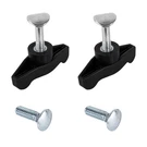 Zlksker Lawn Mower Knobs Nut (4 Bolts & 2 Handles), Black. Fixed Price $11.19.