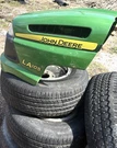 John Deere LA105 Lawn Tractor Hood Front Nose Cowl W/ Grille & Headlight Lens. Fixed Price $220.00.