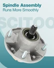 Spindle Assembly Deck For John Deere 48" 54" 62" AM135349 AM144377 AM124498. Fixed Price $28.63.