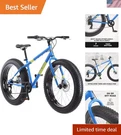 Mongoose Dolomite Men's Mountain Bike 26-INCH Fat Tires, 7 Speeds, Lightweight. Fixed Price $1003.99.