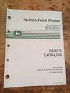 John Deere Parts Catalog 54" Front Blades 400 Tractor & F900 Mower PC1936 New. Fixed Price $31.89.