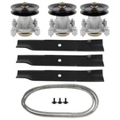 Deck Rebuild Kit For Hustler Raptor 52" Spindle Blade Pulley Belt 604214 603995. Fixed Price $122.22.