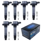 Ignition Coils & Spark Plugs Set 6 Packs UF553 Compatible With Ford Lincoln.... Fixed Price $105.22.