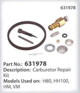 Tecumseh Carburetor Rebuild Overhaul Repair Kit TVXL670 TVXL660 TVXL380 Oem. Fixed Price $25.94.