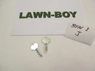 Lawn Boy 609269 Keys (2) Free Shipping. Fixed Price $11.00.