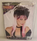 Forum Novelties "ravin'" Rave Black & Pink Wig B0533. Fixed Price $16.99.