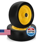 2 Pcs 13X5.00-6 Flat Free Tire And Wheel With Reinforced Rim 3/4" Chrome Ste. Fixed Price $99.38.