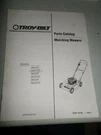 Troy-bilt Mulching Mower 1990 Original Parts Catalog Steel Body Form #1761952. Fixed Price $18.00.