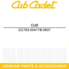 Cub Cadet 783-05417B-0637 Powder Black Hood Pivot Bracket. Fixed Price $40.95.