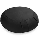 15" Round Organic Cotton Buckwheat Hull Meditation Cushion - Black. Fixed Price $33.95.