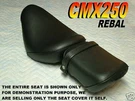 New Seat Cover 1985-87 Honda CMX250C CMX250D Rebel 122. Fixed Price $42.95.