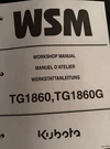 Official Kubota TG1860G Workshop Service Repair Manual Free Binder. Fixed Price $49.99.