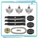 For Yth 180 46" Lawn Mower Deck Rebuild Kit Spindles Blades Belt Pulleys. Fixed Price $90.41.