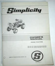 Simplicity Sovereign 3416S Landlord 3410S Tractor Owners/parts Manual Original!. Fixed Price $48.99.