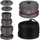 Aluminum Camping Cookware Set, Portable Pots And Pans Mess Kit For Outdoors. Fixed Price $69.82.