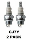 Champion CJ7Y Spark Plug Fit Small Engines 2 Pack. Fixed Price $13.99.