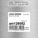 AM126082 Rh Bicolor Lamp Fits John Deere (surplus Open Box). Fixed Price $75.00.