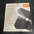 Stihl Blade 4001 713 3801 230MM/9.1 25,4MM/1. Fixed Price $28.74.
