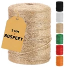 Vanhench 805FT Natural Jute Twine String, 2MM (1/12 In) (246M), Brown. Fixed Price $11.99.