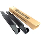 (2) Notched Blades Compatible With Mtd 42" 742-0538 942-0538. Fixed Price $42.99.