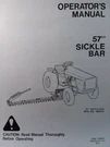 Simplicity 4040 4041 9020 720 620 Powermax Tractor 57 Sickle Mower Owners Manual. Fixed Price $47.99.
