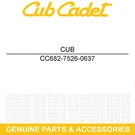 Cub Cadet 682-7526-0637 Axle Chain Assembly Black SRS621 SRE621 SRC621 SR621 Sc. Fixed Price $115.90.