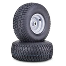 2 Wanda Lawn Mower Tire 15X6-6 3/4" Bushing 3" Center Hub Silver WHEEL-13016. Fixed Price $68.98.