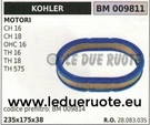 2808303S Air Filter Engine Kohler Th 16 18 575 Ch Ohc 235X175X38. Fixed Price $31.47.
